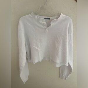 Brandy Melville Cropped Henley